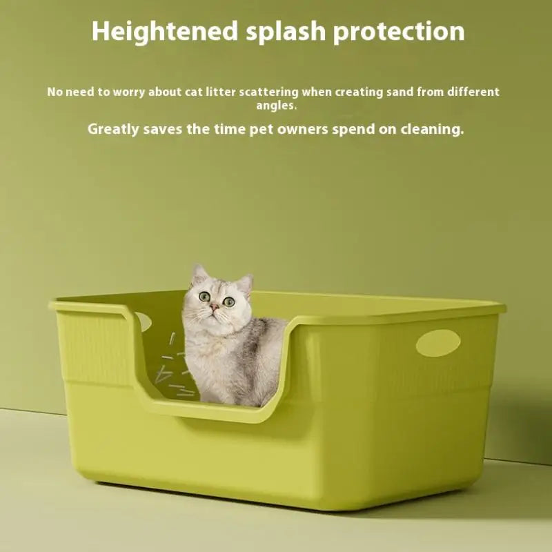 Stor åben skraldespand til katte.