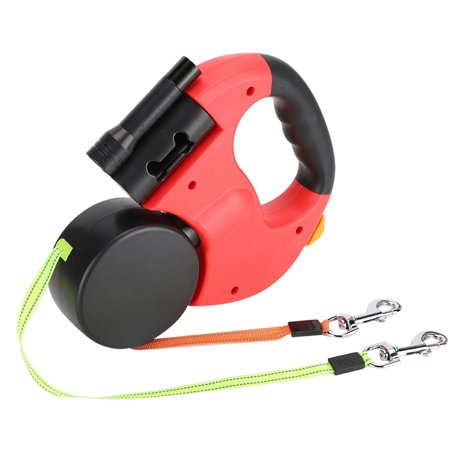 Ergonomisk design til gåture med kæledyr. Til at gå tur med 2 hunde på én gang.