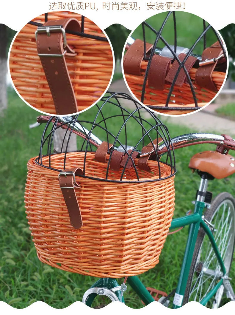 Cykelkurv til kæledyr med låg.