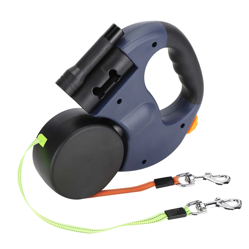 Ergonomisk design til gåture med kæledyr. Til at gå tur med 2 hunde på én gang.